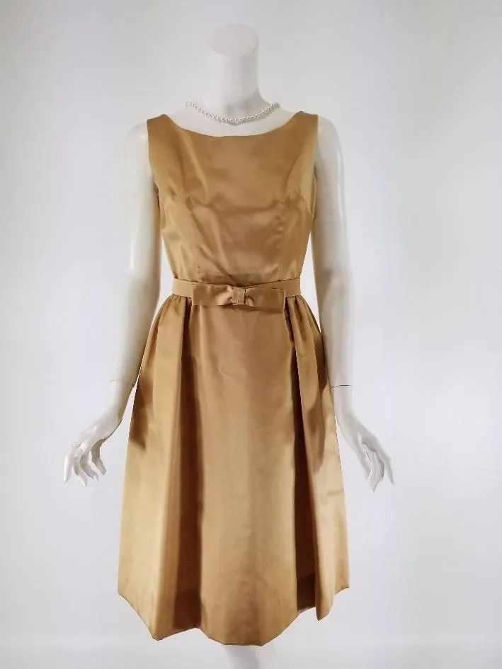 50s/60s Satin Dress & Jacket Set - sm