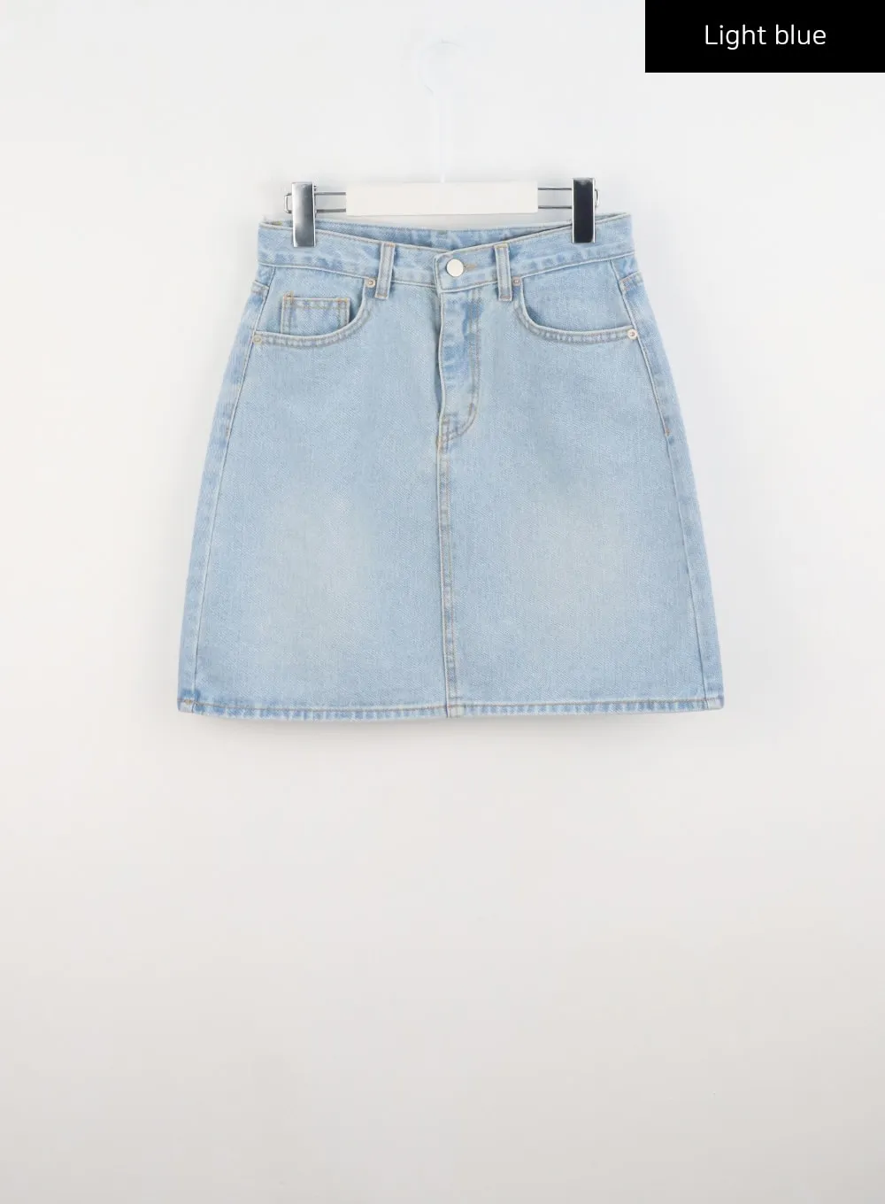 A-Line Denim Midi Skirt CL312