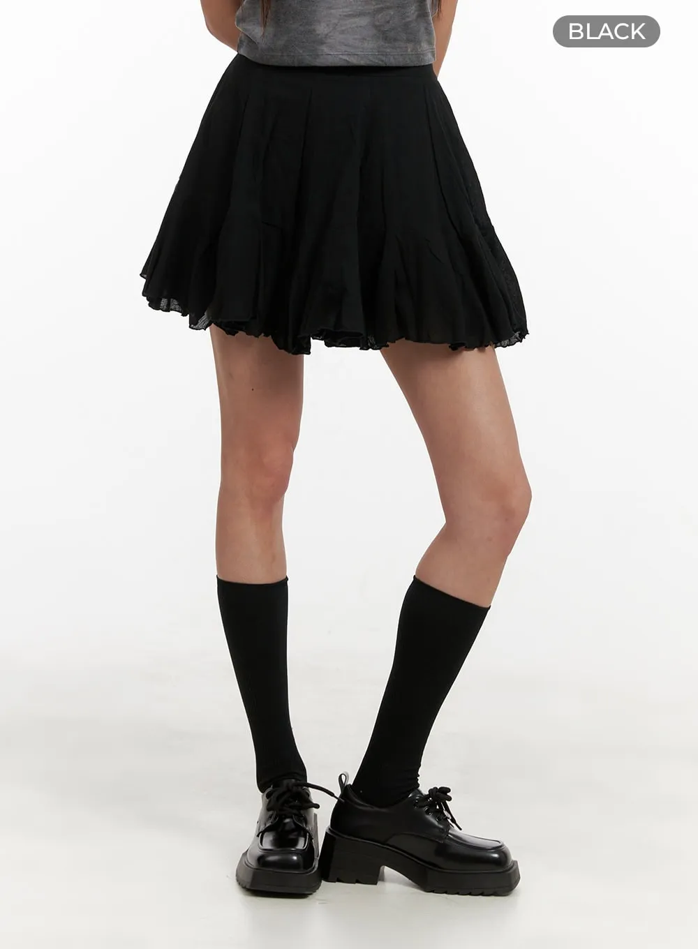 A-Line Ruffle Mini Skirt CA430