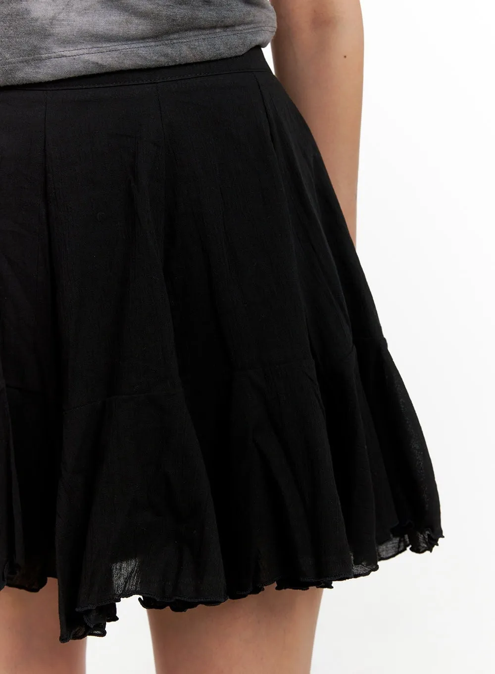 A-Line Ruffle Mini Skirt CA430