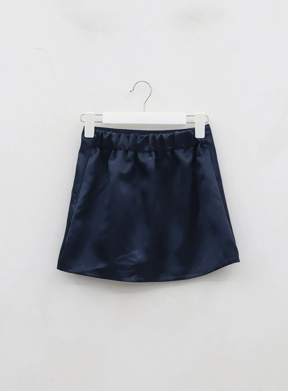 A-Line Satin Mini Skirt BJ310