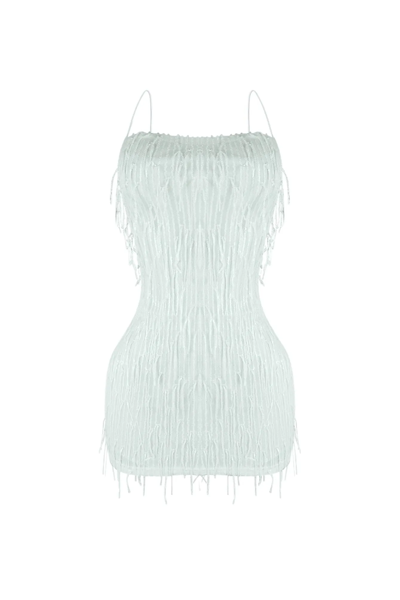 Attractive Sequin Fringe Mini Dress