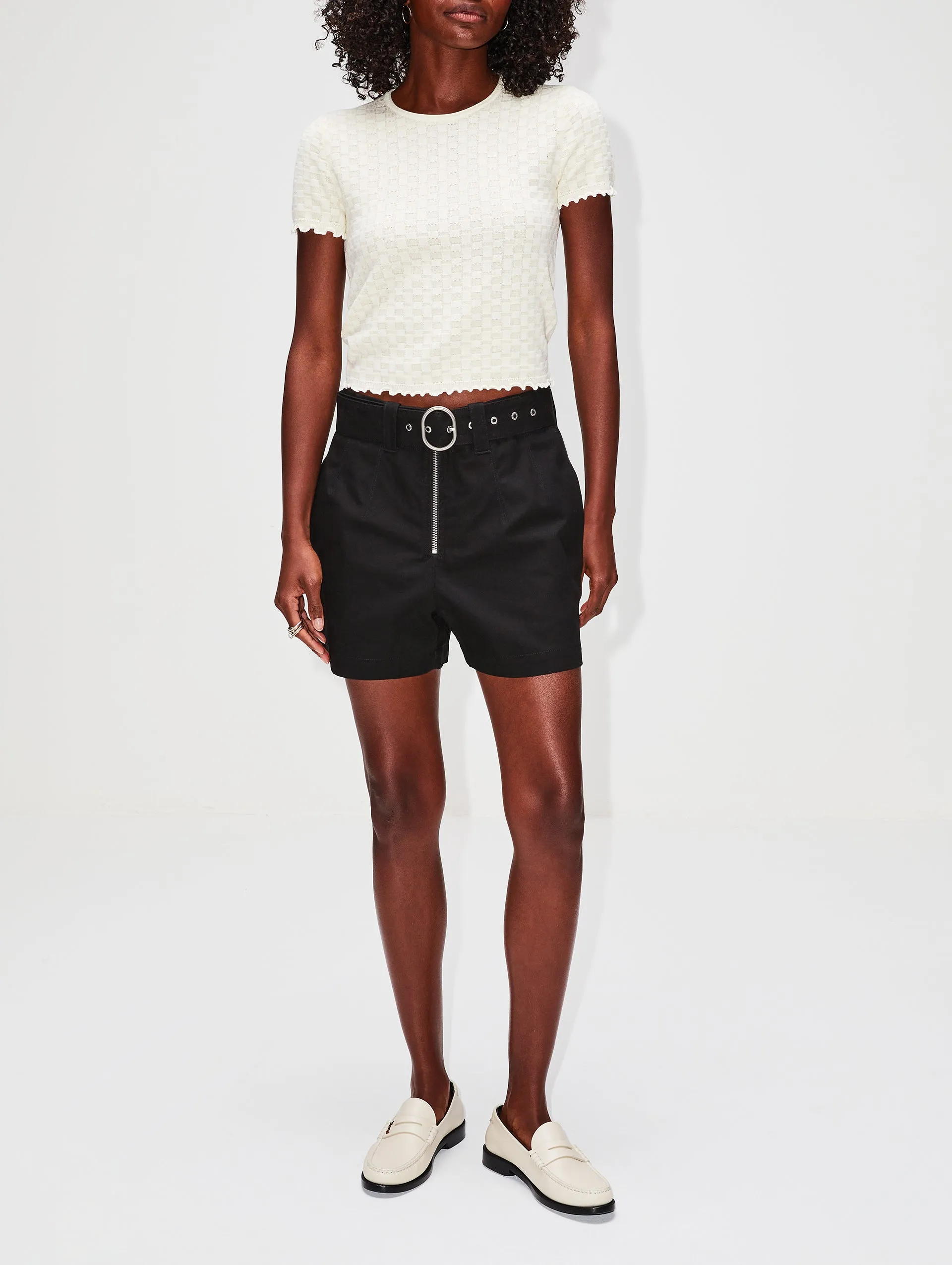 Belted Tailored Short