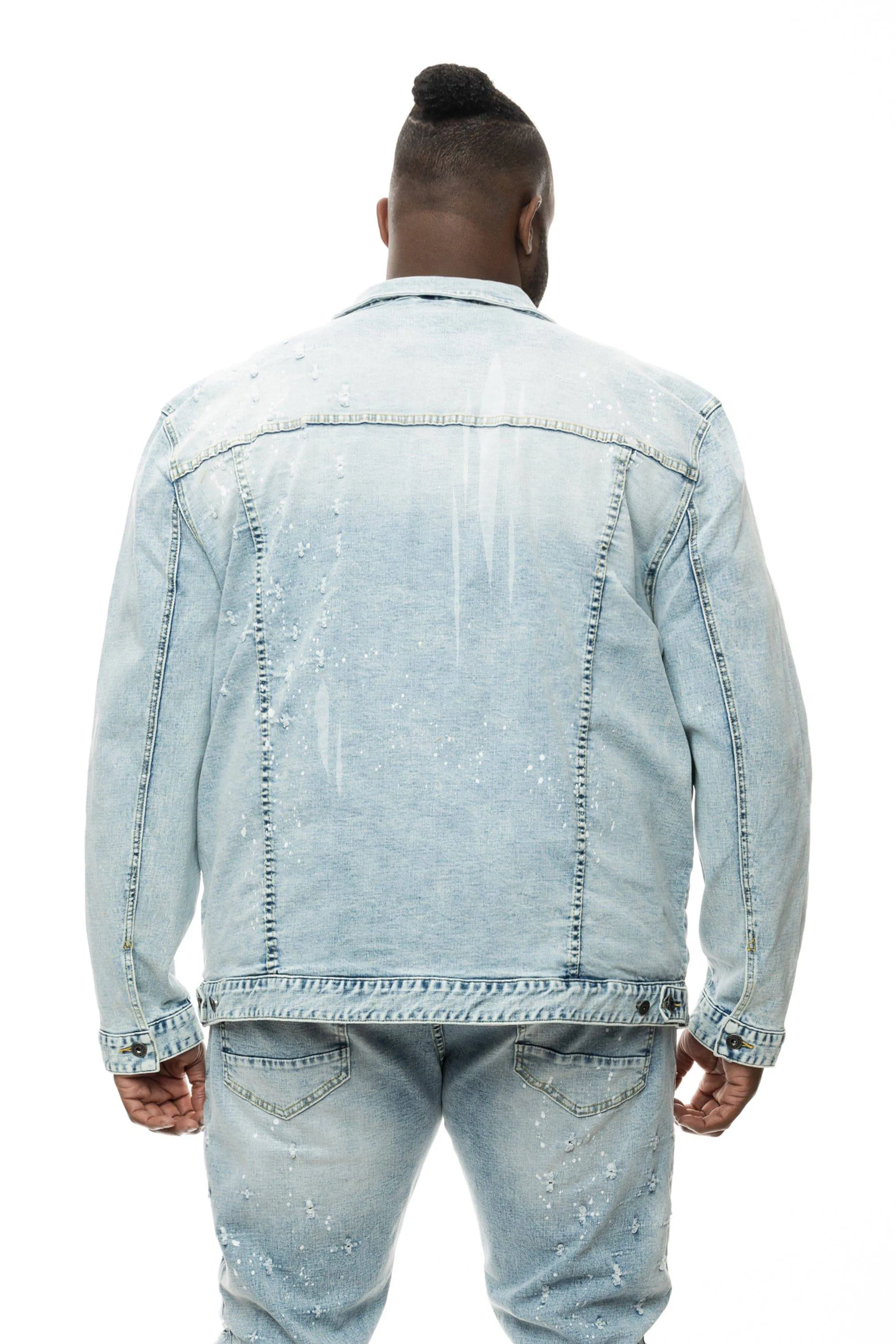 Big and Tall Shotgun Jean Jacket - Cypher Blue