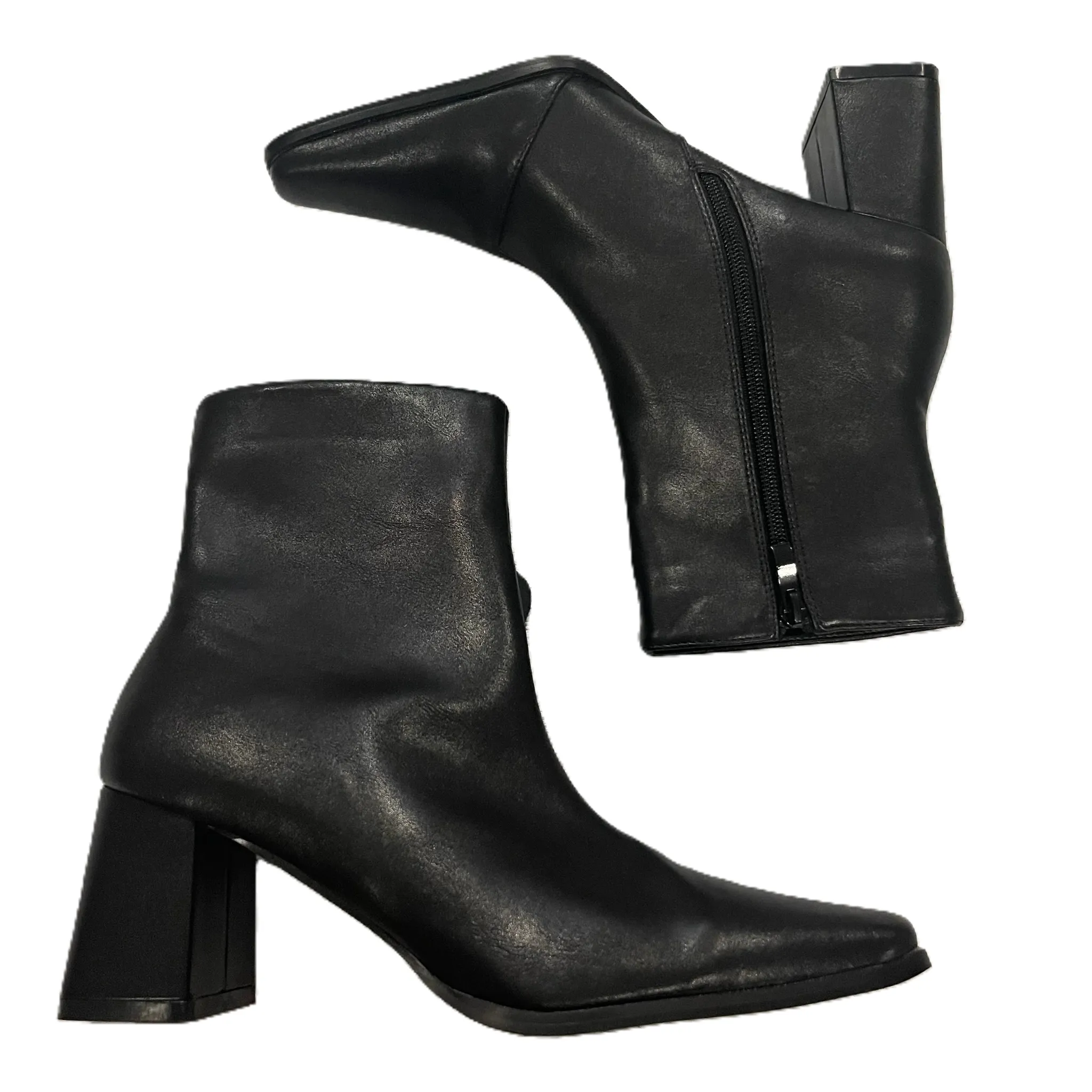 Boots Ankle Heels By Lulus In Black, Size: 8.5