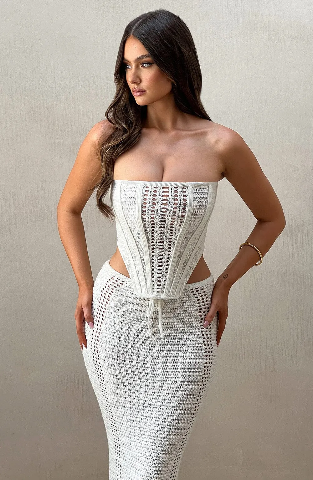 Carly Corset - White