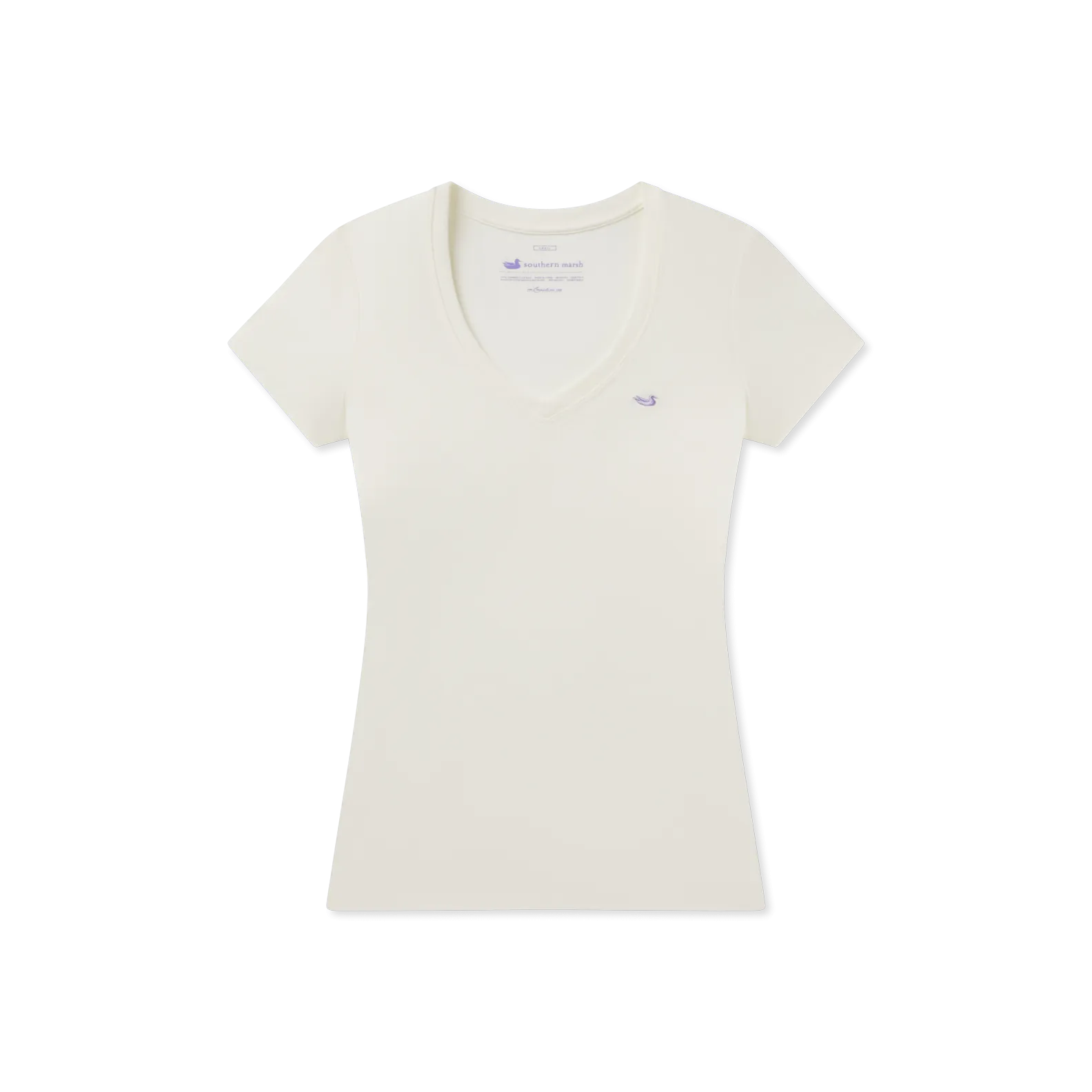 Caroline V-Neck Tee - Cotton