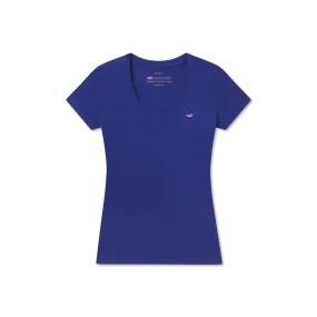 Caroline V-Neck Tee - Cotton