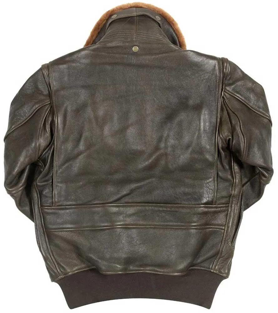 Cockpit USA Mens G-1 Antique Lambskin Leather Flight Jacket