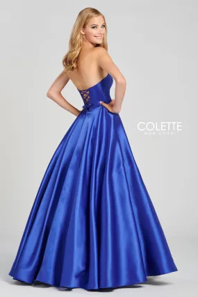 Colette CL12076 White Dress Shown in Royal Blue