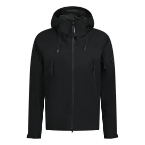 CP Company Pro-Tek Lens Lightweight Black Hooded Jacket - Enhanced Design