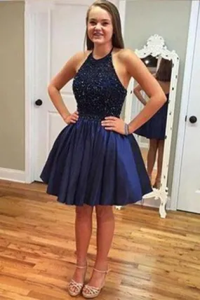 Cute Royal Blue Homecoming Dress Short Prom Dresses