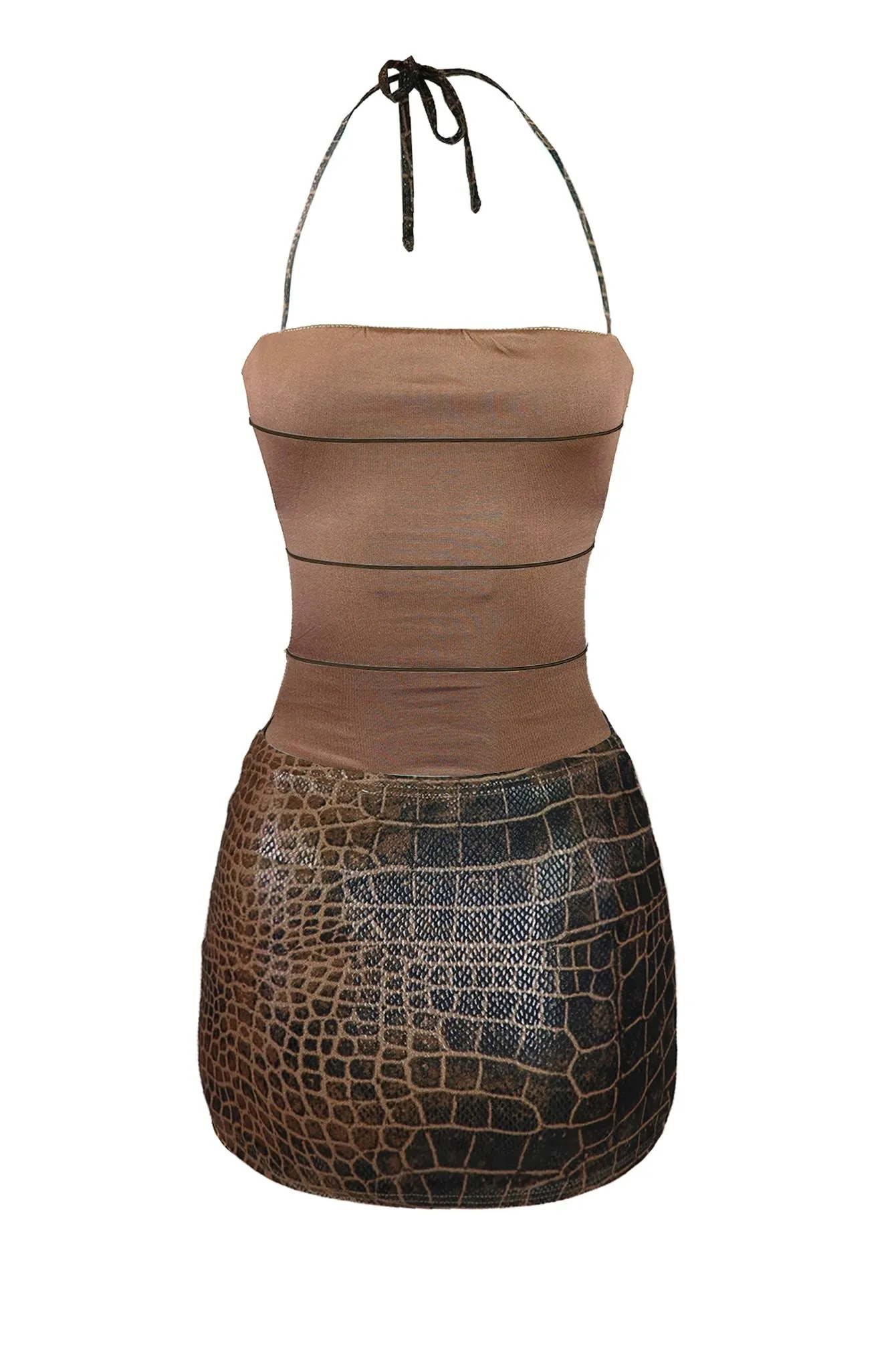 Dangerous Print Strappy Mini Dress