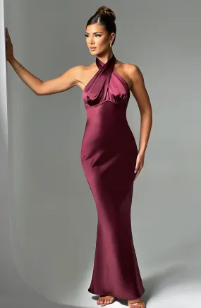 Dimitra Maxi Dress - Burgundy