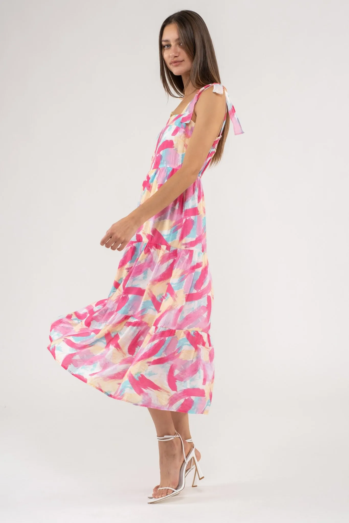 Emma Tiered Midi Dress