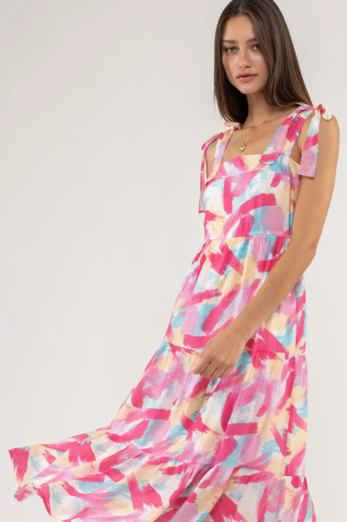 Emma Tiered Midi Dress