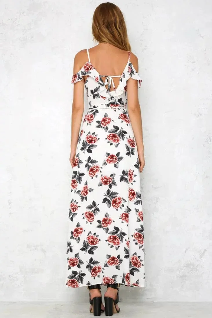 Floral Maxi Slit Dress