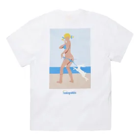 #FR2 TANNING GIRL T-SHIRT-WHITE