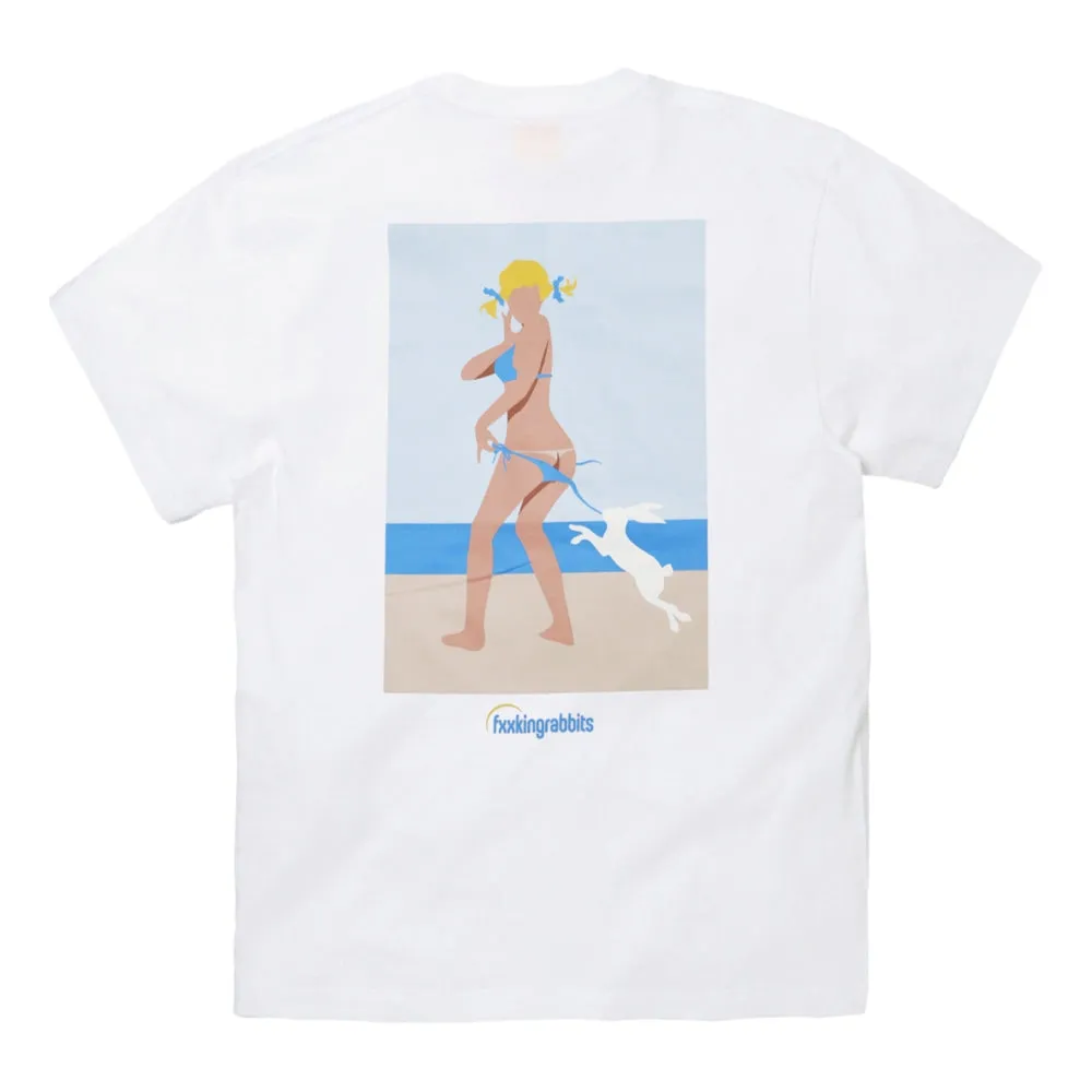 #FR2 TANNING GIRL T-SHIRT-WHITE