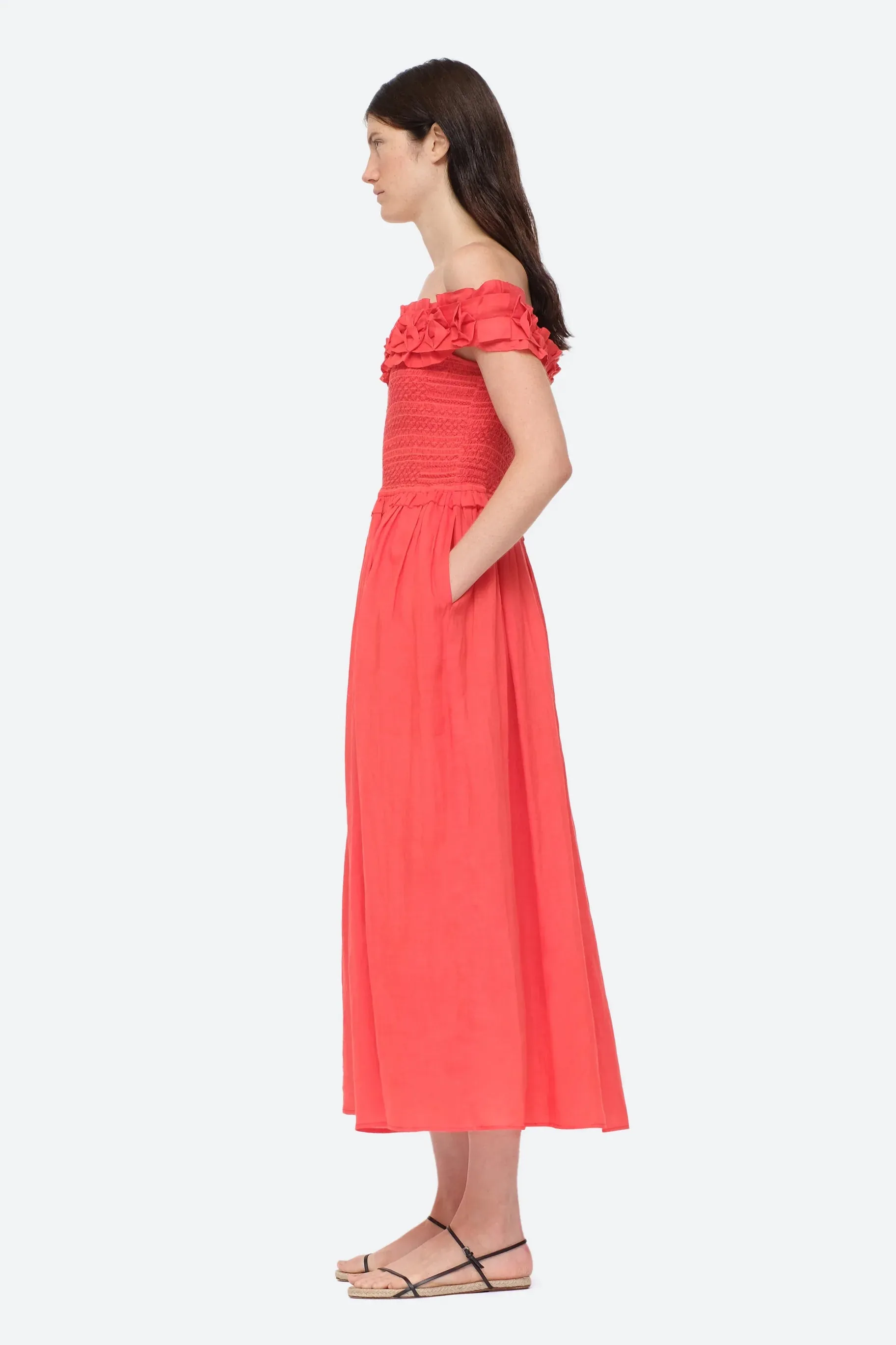 Frida Solid Strapless Dress