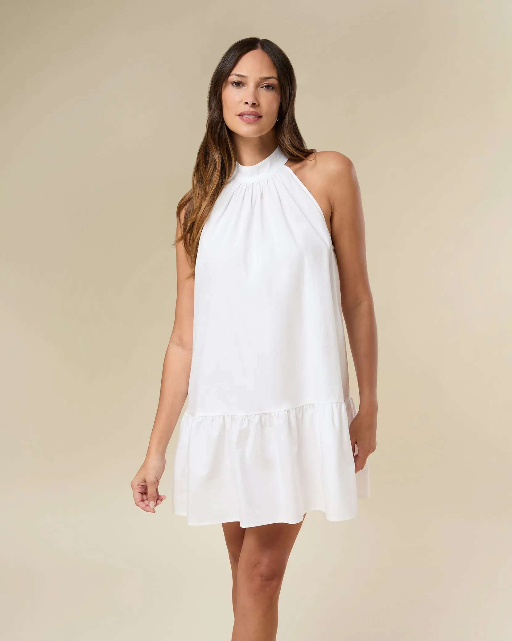 Halter A-line Mini Dress