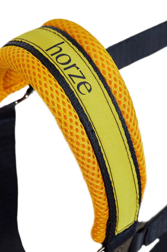 Horze Wicklow Halter- Navy/Yellow