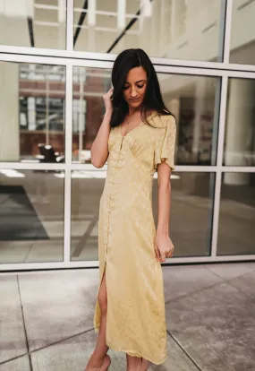 Lemon Drop Midi Dress