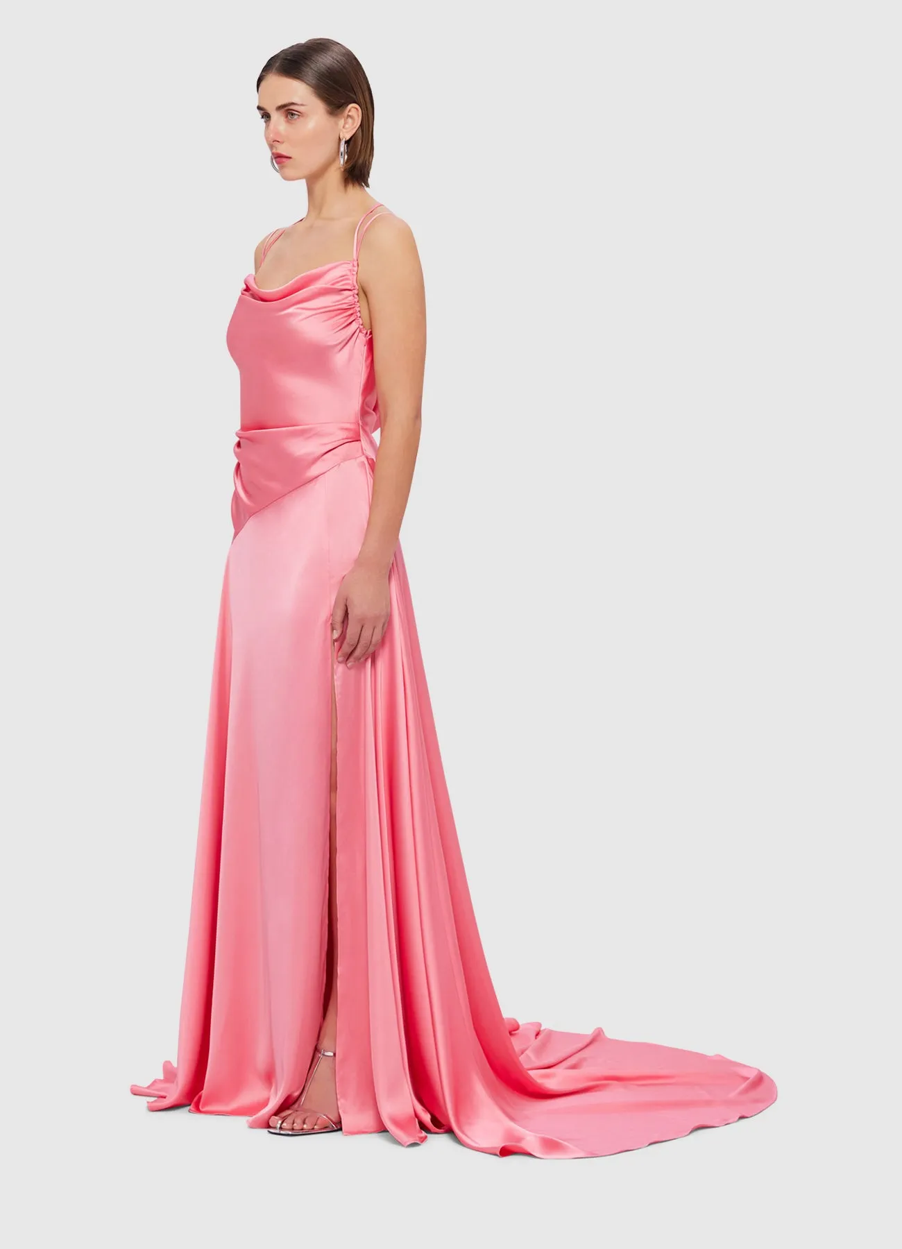 Leo Lin Melodie Gown - Watermelon