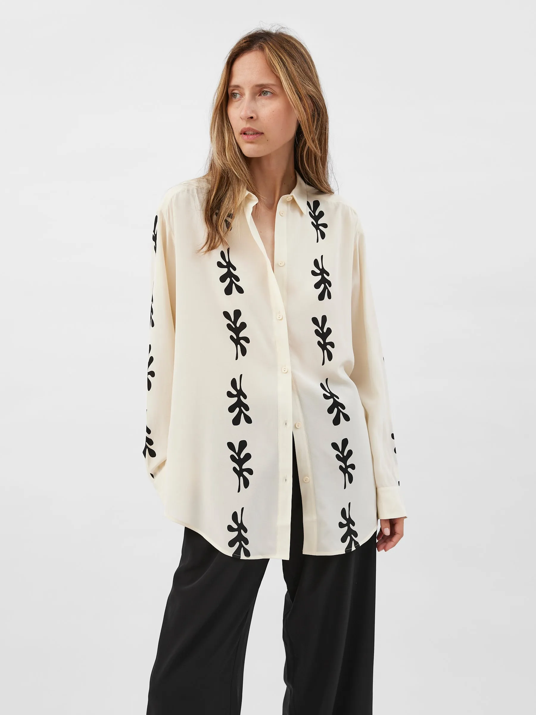 Long Sleeve Silk Shirt