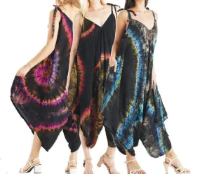 Mandala Tie-Dye Harem Jumpsuit