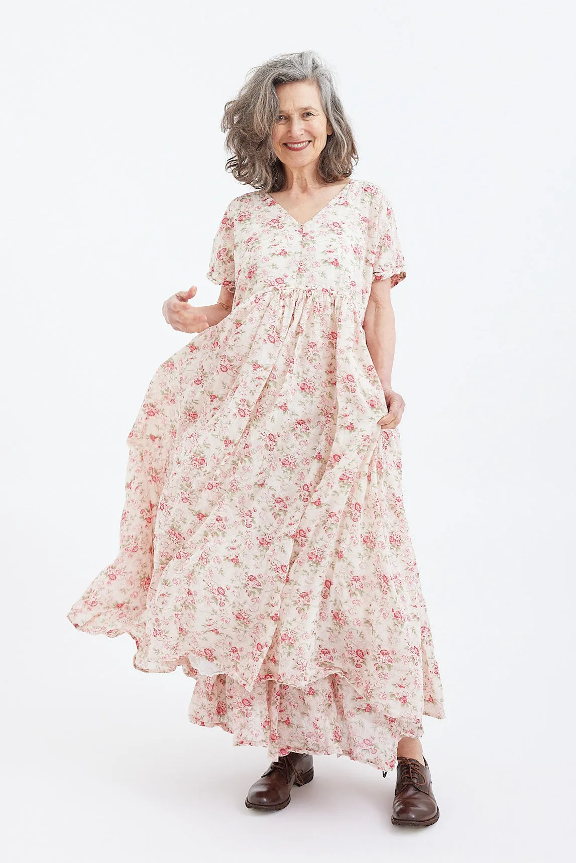 Cotton Voile La Petite Rose Metta Flossie Dress