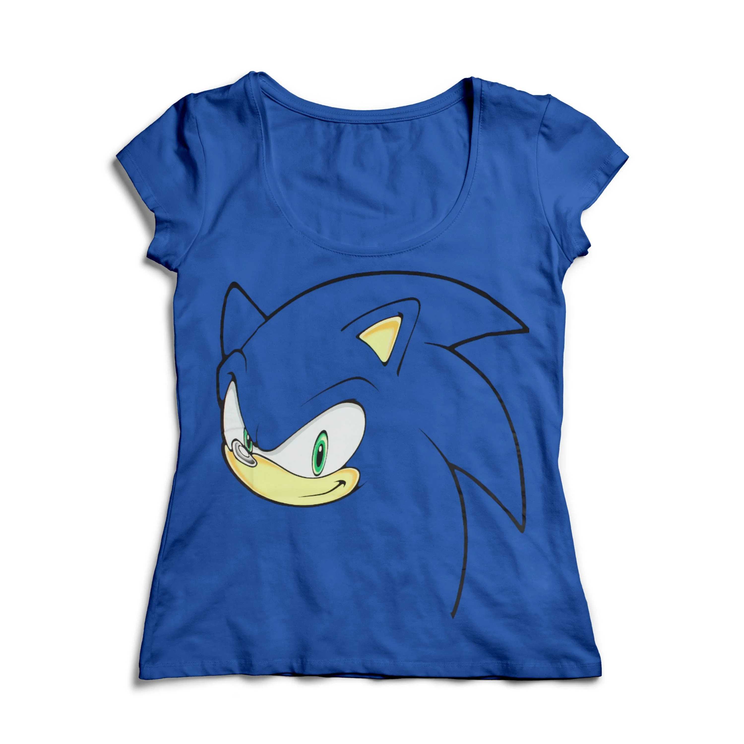 Official Sonic the Hedgehog Blue Women's Style Sonic T-Shirt