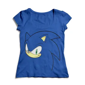 Official Sonic the Hedgehog Blue Women's Style Sonic T-Shirt