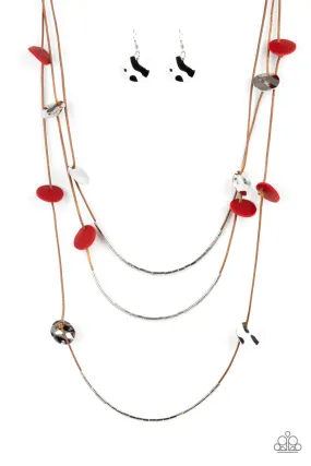 Paparazzi Alluring Luxe - Red Necklace