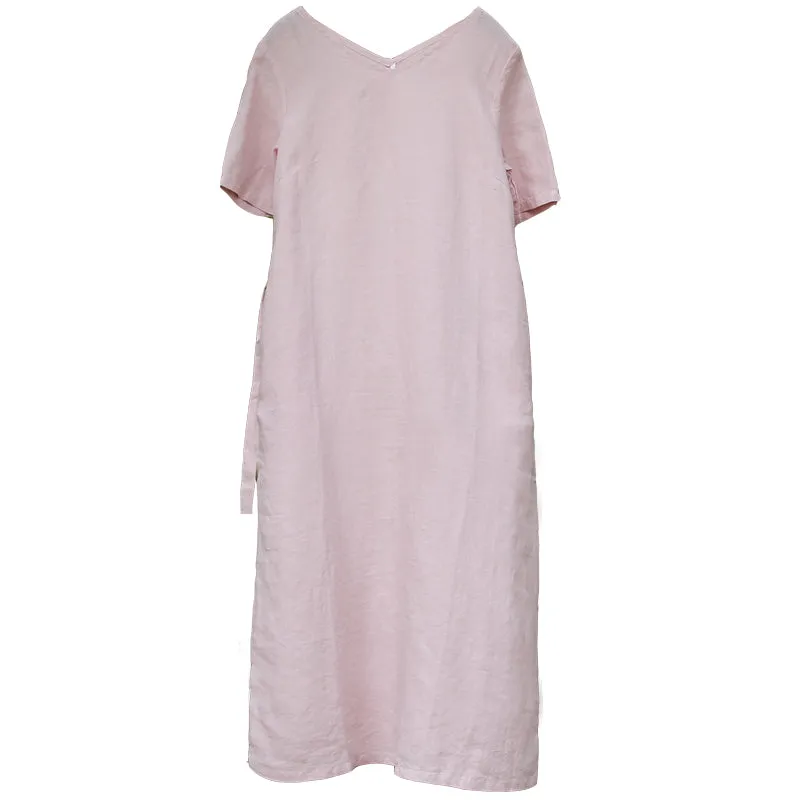 Pink Women Dresses Casual Summer Women Dresses Long Women Dresses MDYP9757