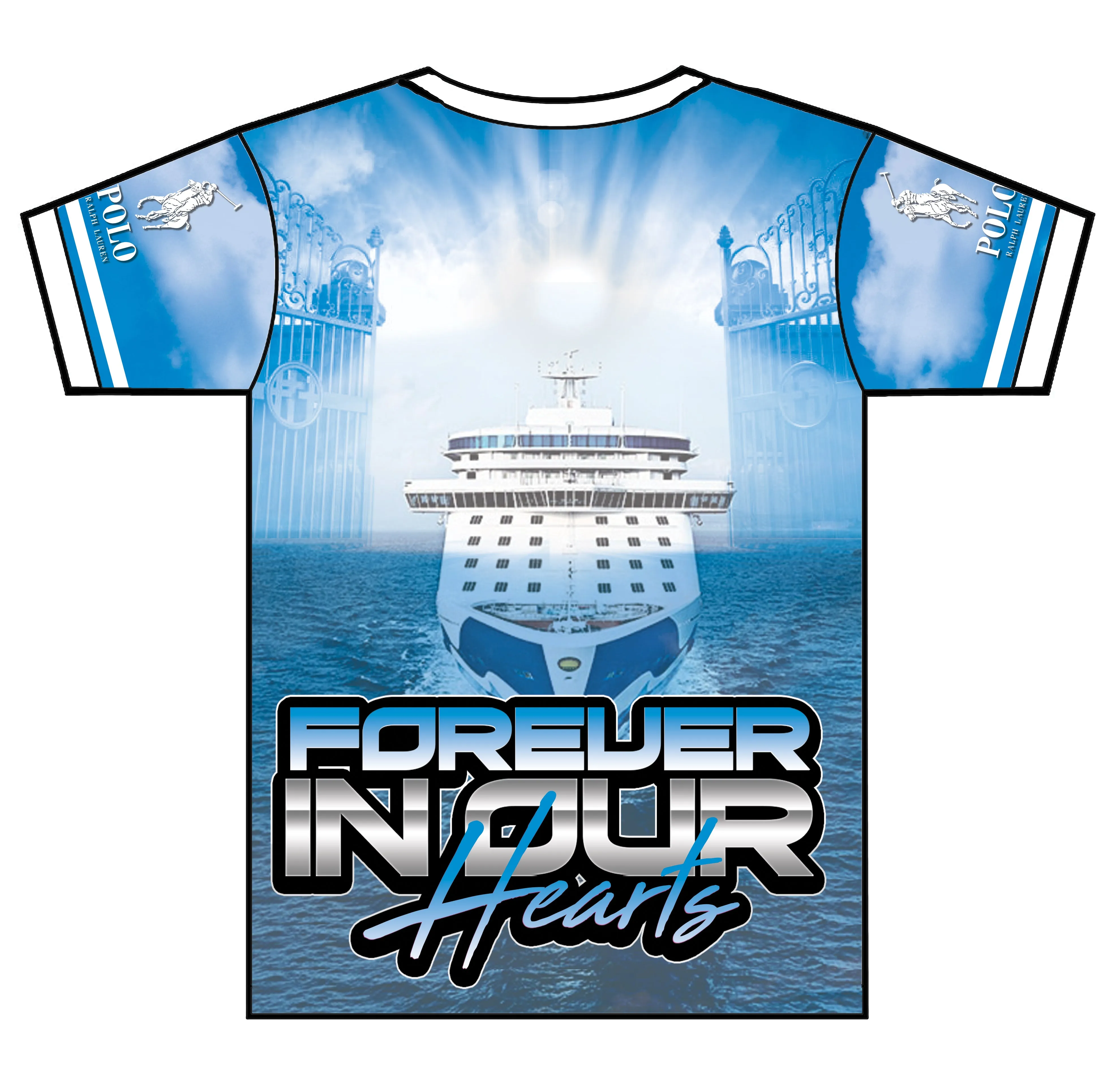 "Cruising To Heaven" Custom Designed Memorial 3D shirt