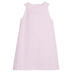 Robin Dress - Light Pink Seersucker Check