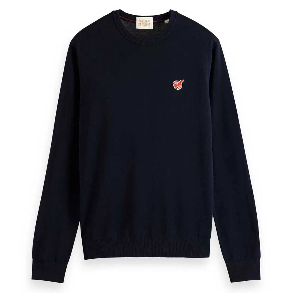 SCOTCH & SODA THE FREE SPIRIT PEACE BIRD CREW NECK SWEATER