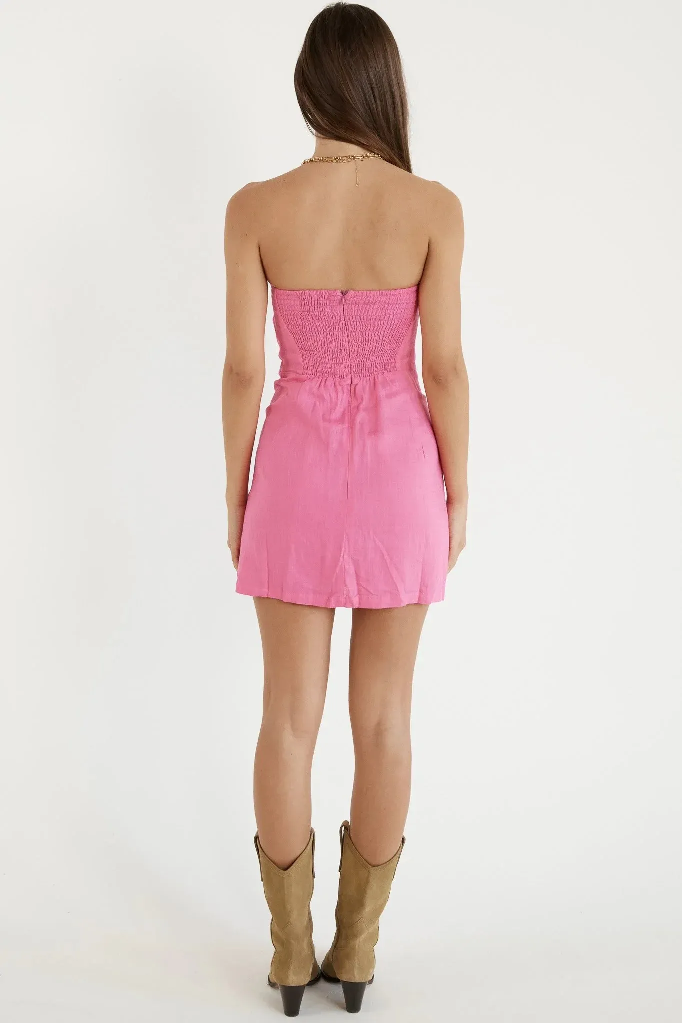 Serena Mini Dress - Pink