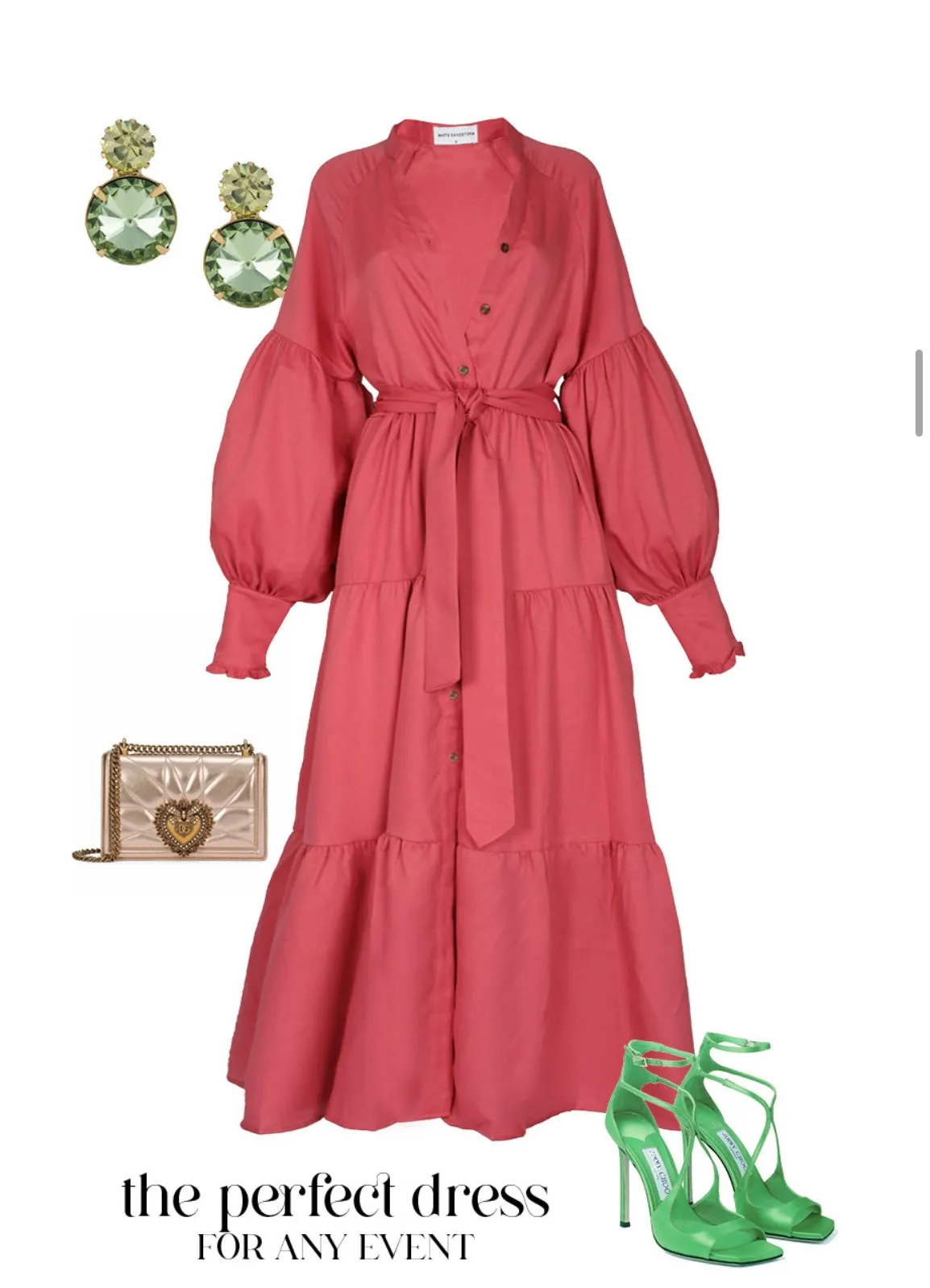 Spring Maxi Dress - Rose