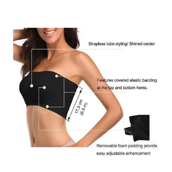 Strapless Tube Top Non-Padded Bra