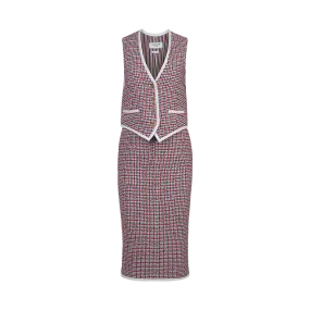 Summer Tweed Midi Dress