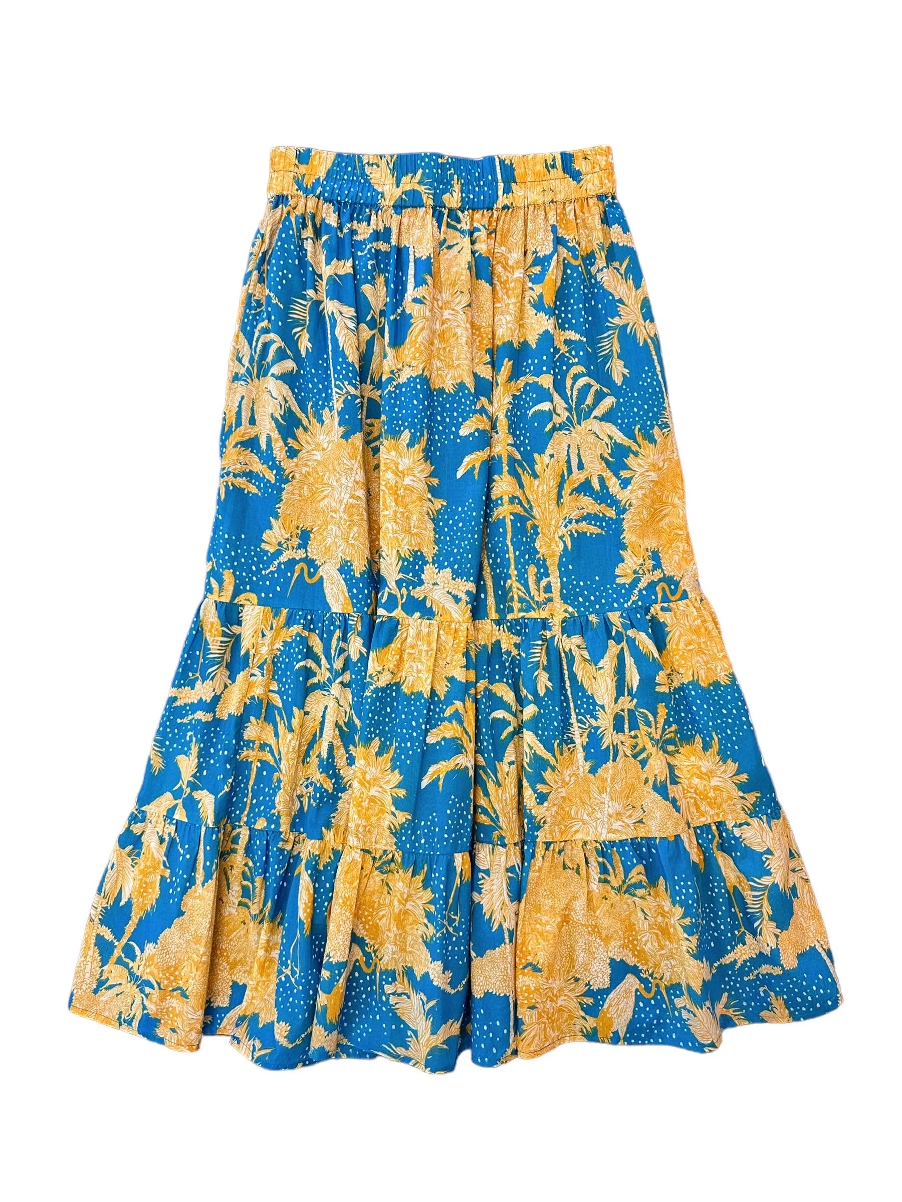 Surrey Skirt in tropical toile by Olivia James