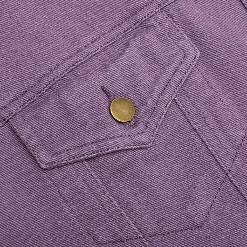 Swingset Denim Top - Purple