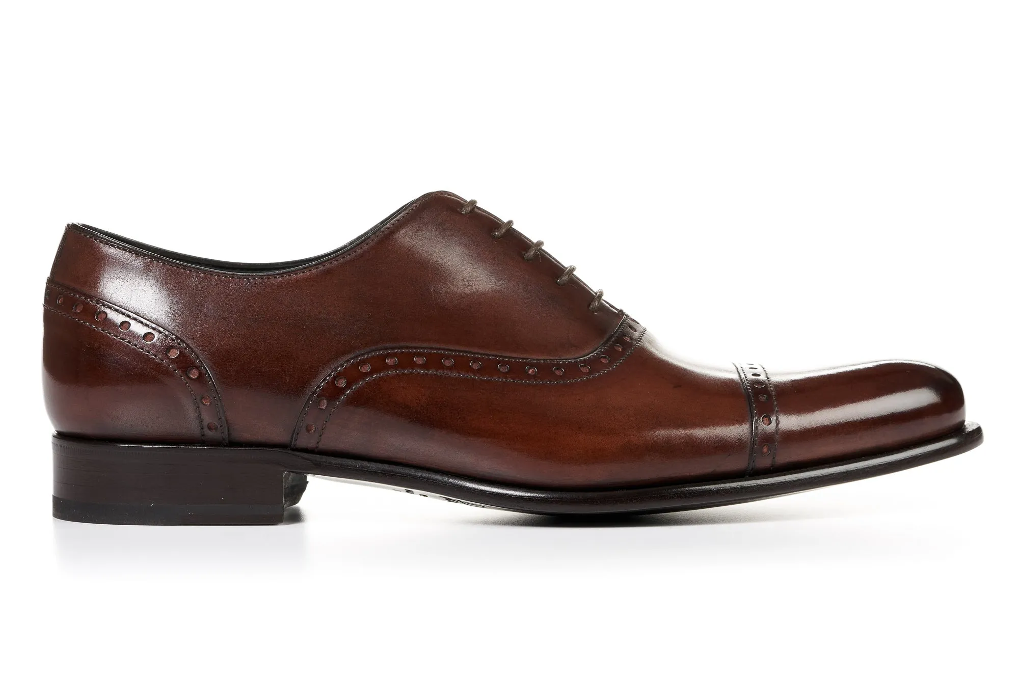 The Brando Semi-Brogue Oxford - Marrone