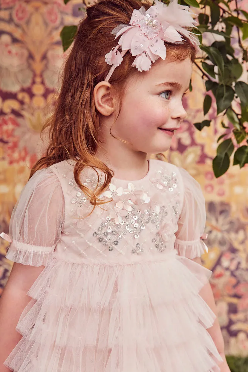 Tutu Du Monde Baby Girls Dress Chelsea Tulle - Porcelain Pink