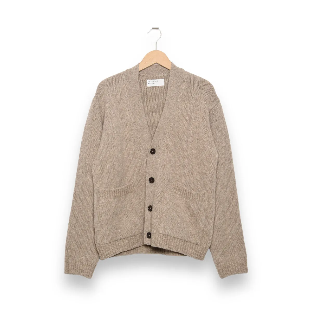 Universal Works Langdale Cardigan 29476 Eco Wool oatmeal