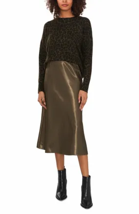 Vince Camuto Apparel A LINE MIDI SKIRT 381/LT OLIVE